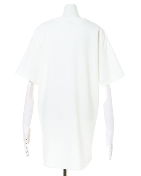 INGNI(イング) ダイヤ柄ビスチェ+チュニックTシャツ/SET クロ