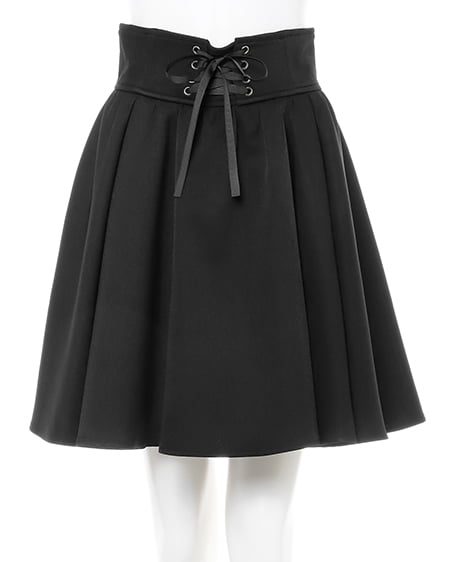 INGNI（イング） Backリボンブラウス＋レースUPスカート／SET ｸﾞﾚｰ/ﾁｪｯｸ