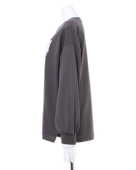 INGNI（イング） フェイクレザーシャツジャケット＋フロントフォトロングTシャツ／SET ﾍﾞｰｼﾞｭ