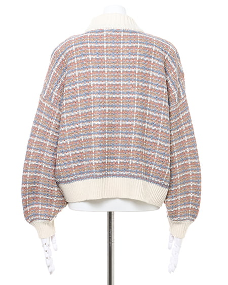 INGNI（イング） ファンシーツイードニット＋フロントスリットパンツ／SET ｱｲﾎﾞﾘｰ