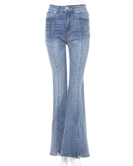 INGNI（イング） ファンシーツイードニット＋フロントスリットパンツ／SET ｱｲﾎﾞﾘｰ