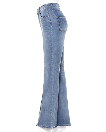 INGNI（イング） ファンシーツイードニット＋フロントスリットパンツ／SET ｱｲﾎﾞﾘｰ