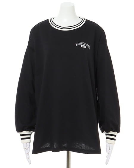 INGNI(イング) BIGGジャン+リブロングTシャツ/SET グレー