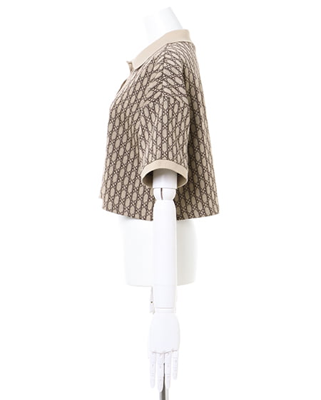 INGNI(イング) ジャガード柄トップス+プリーツスカパン/SET ベージュ