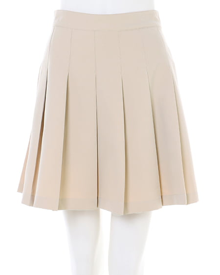 INGNI(イング) ジャガード柄トップス+プリーツスカパン/SET ベージュ