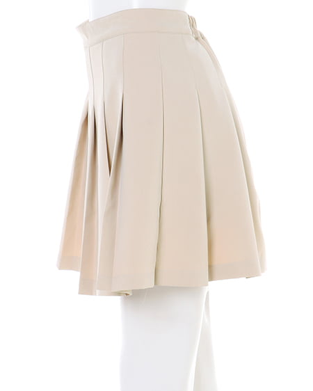 INGNI(イング) ジャガード柄トップス+プリーツスカパン/SET ベージュ