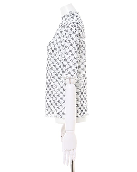 INGNI（イング） モノグラム柄トップス＋BACKリボンワンピース／SET ｵﾌﾎﾜｲﾄ