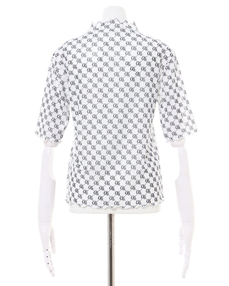 INGNI（イング） モノグラム柄トップス＋BACKリボンワンピース／SET ｵﾌﾎﾜｲﾄ