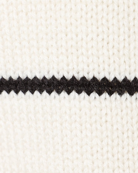 INGNI(イング) 2WAYクロップドニット+フェイクレザーパンツ/SET オフホワイト/クロ