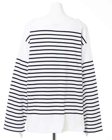 INGNI（イング） ミドル丈カーディガン＋ボーダーTシャツ／SET ｸﾞﾘｰﾝ