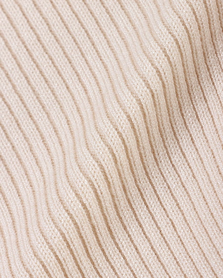 INGNI(イング) 肩あきカシュクールニット+線画花柄マーメイドスカート/SET オフホワイト