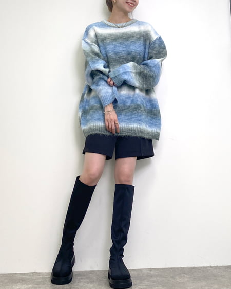 【INGNI STORE限定セット】ニットトップス＋ハーフパンツ／SET
