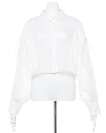 INGNI（イング） 肩スリットショートシャツ＋リブキャミ／SET ｱｲﾎﾞﾘｰ