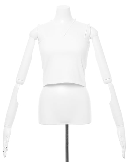 INGNI（イング） 肩スリットショートシャツ＋リブキャミ／SET ｱｲﾎﾞﾘｰ