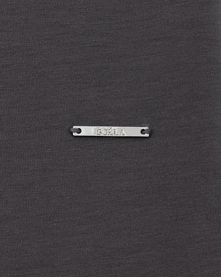 INGNI(イング) プレート付チュールドッキングコンパクトTシャツ チャコールグレー