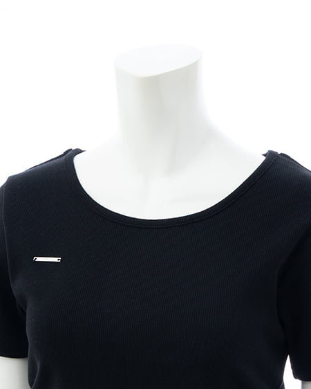 INGNI(イング) バックシャンレースTシャツ クロ