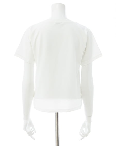 INGNI(イング) フロッキーロゴTシャツ オフホワイト