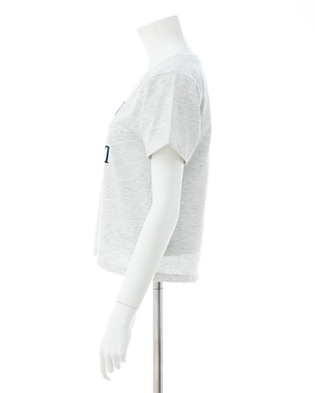INGNI(イング) フロッキーロゴTシャツ オートミール
