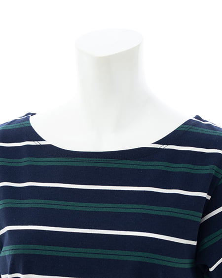 INGNI(イング) ペプラムマルチボーダーTシャツ コン