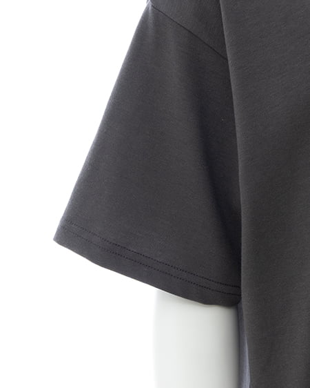 INGNI(イング) フラワーフォトTシャツ チャコールグレー