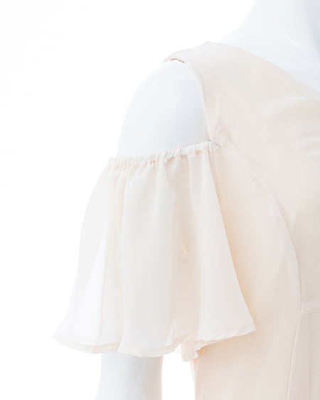 INGNI(イング) シアーバックレースアップワンピース アイボリー