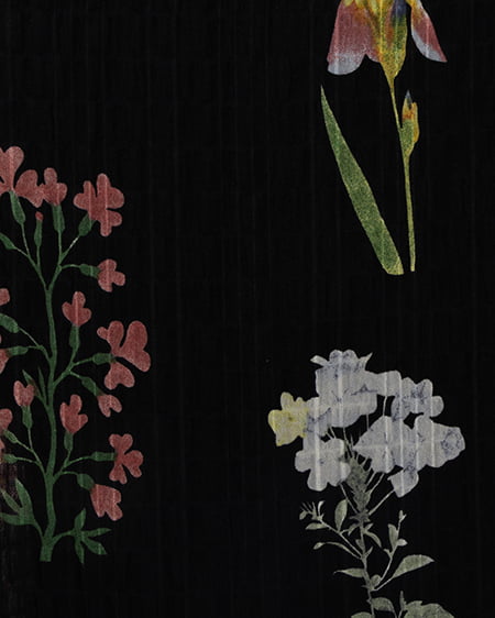 INGNI(イング) 花柄ワンピース クロ