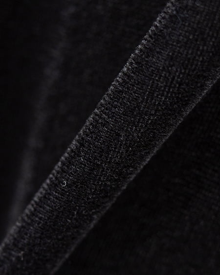 INGNI（イング） レースドッキングベロアロングTシャツ ｸﾛ