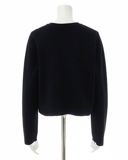 INGNI(イング) 金ボタンスポンディッシュニットカーディガン クロ