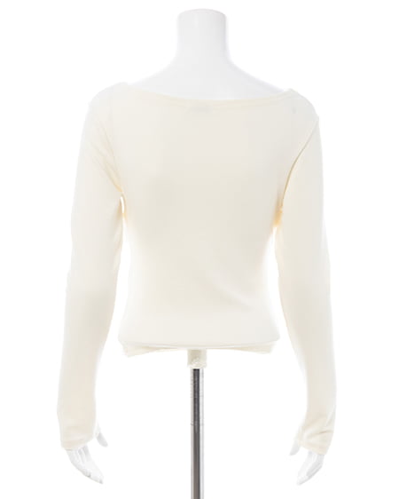 INGNI（イング） ギャザードレープトップス ｱｲﾎﾞﾘｰ