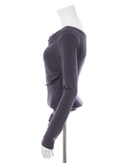 INGNI(イング) ギャザードレープトップス チャコールグレー