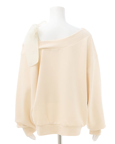 INGNI（イング） 肩リボンワンショルダンボールトップス ｱｲﾎﾞﾘｰ