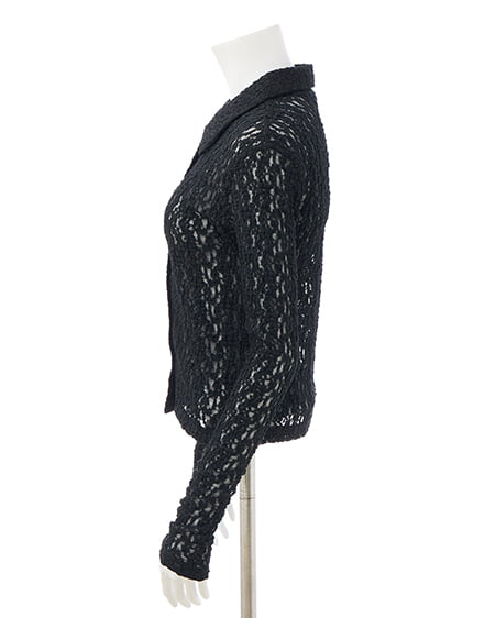 INGNI（イング） ストレッチレーストップス ｸﾛ