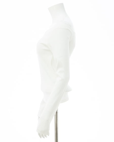 INGNI（イング） カップ付オフショルトップス ｵﾌﾎﾜｲﾄ