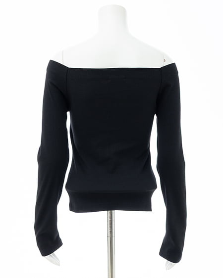 INGNI（イング） カップ付オフショルトップス ｸﾛ