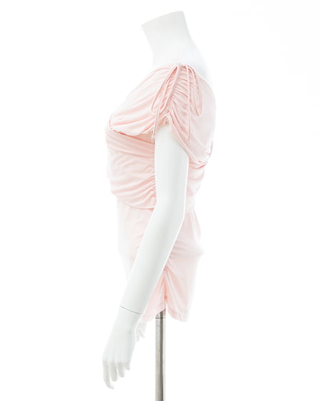 INGNI（イング） ギャザークロスオフショルトップス ﾋﾟﾝｸ