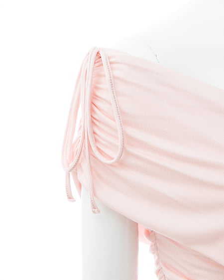 INGNI（イング） ギャザークロスオフショルトップス ﾋﾟﾝｸ