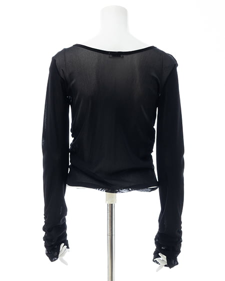 INGNI（イング） フロントギャザートップス ｸﾛ