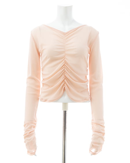 INGNI（イング） フロントギャザートップス ﾋﾟﾝｸ