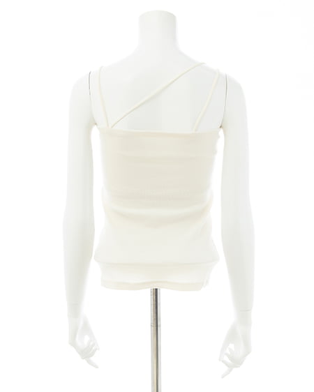 INGNI（イング） アシメストラップカップ付キャミソール ｱｲﾎﾞﾘｰ