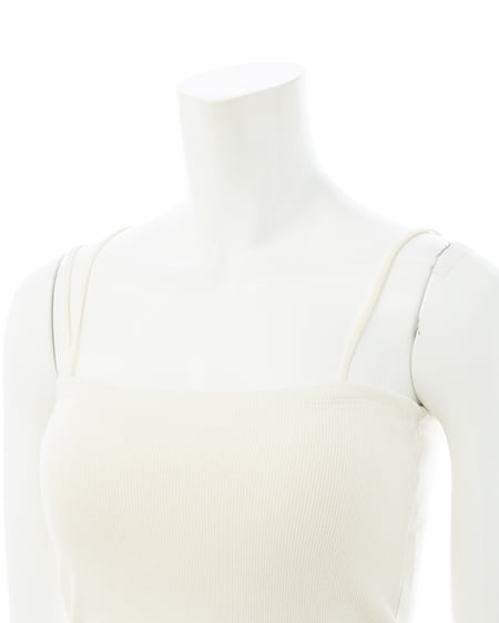 INGNI（イング） アシメストラップカップ付キャミソール ｱｲﾎﾞﾘｰ