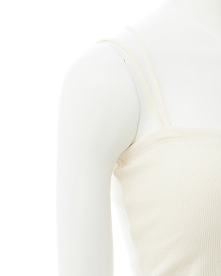 INGNI（イング） アシメストラップカップ付キャミソール ｱｲﾎﾞﾘｰ