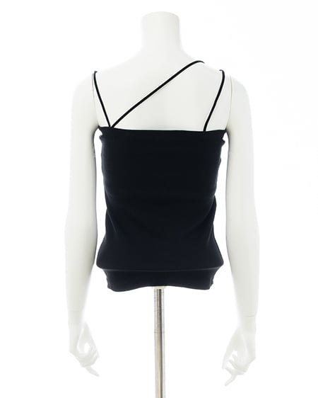 INGNI（イング） アシメストラップカップ付キャミソール ｸﾛ