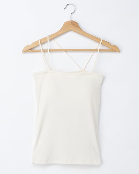 【INGNI SOELA】アシメストラップカップ付キャミソール