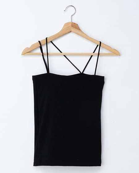 【INGNI SOELA】アシメストラップカップ付キャミソール