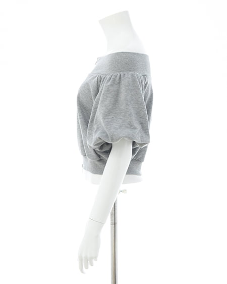 INGNI（イング） ダブルジップオフショルスウェット ｸﾞﾚｰ