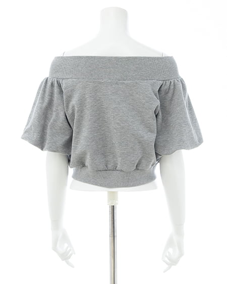 INGNI（イング） ダブルジップオフショルスウェット ｸﾞﾚｰ