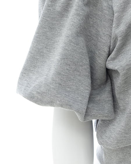 INGNI（イング） ダブルジップオフショルスウェット ｸﾞﾚｰ