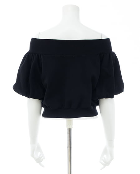 INGNI（イング） ダブルジップオフショルスウェット ｸﾛ