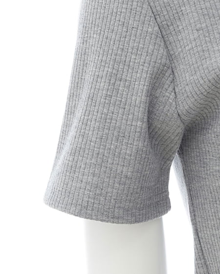 INGNI（イング） レースレイヤードヘンリーネックトップス ｸﾞﾚｰ