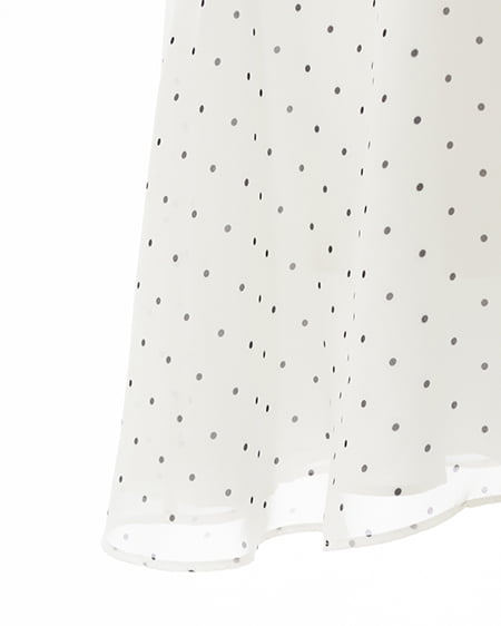 INGNI(イング) ボウタイブラウス オフホワイト/ドット